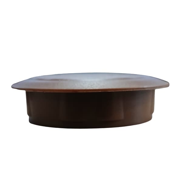 Ventilationsåbning til møbelskab, diameter 50, mørkebrun, 10 stk.