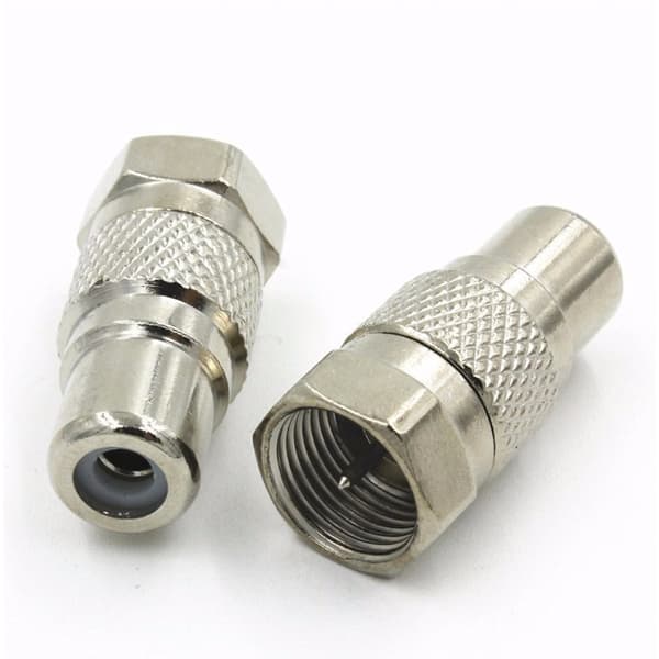 Adapter F-stik / RCA-hunstik 2 stk.!!!