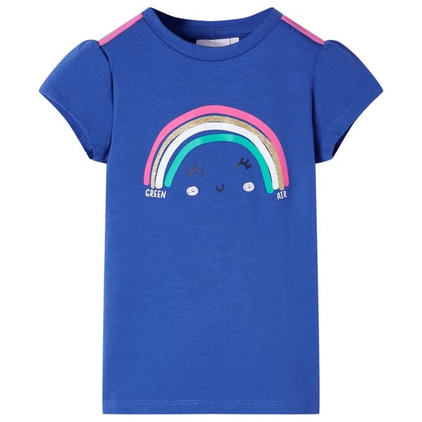Børne-T-shirt, koboltblå, 116