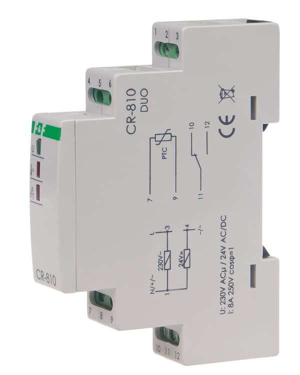 Vastusrele 16A CR-810-kiskolle