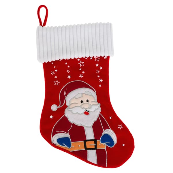 Röd jultomte julstrumpa