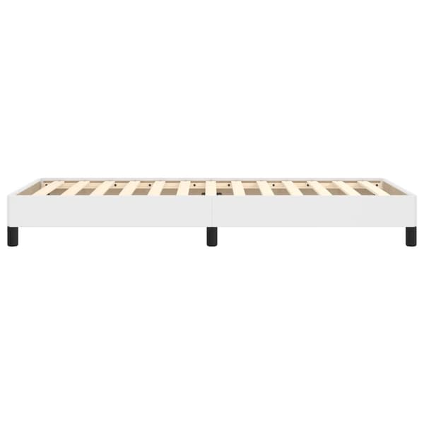 vidaXL Sängram vit 90x190 cm konstläder