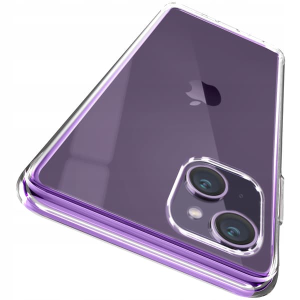 Etui til Apple iPhone 14 Plus SILIKONE Etui TRANSPARENT KLAR + Glas
