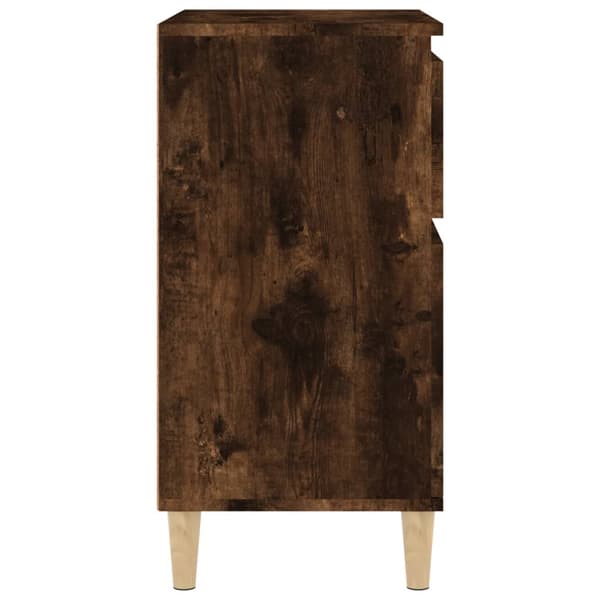 vidaXL kommode, røget eg, 60x35x70 cm, træbaseret materiale