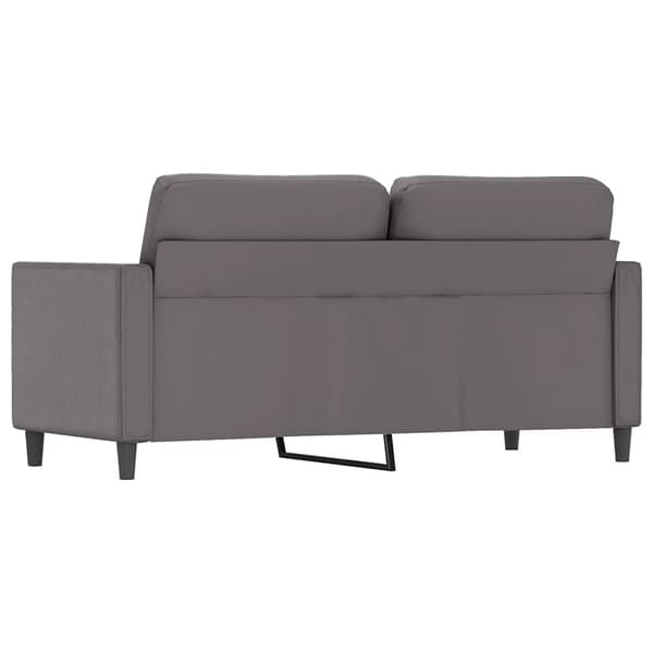 vidaXL 2-personers sofa, grå, 140 cm, kunstlæder