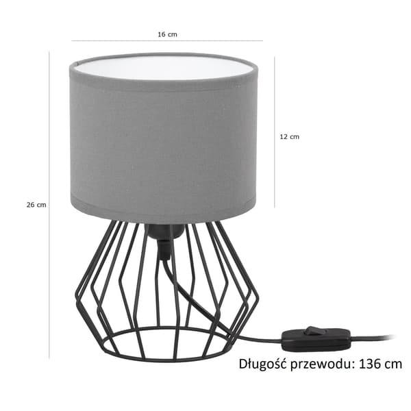 Tornado AMB-lampa grå