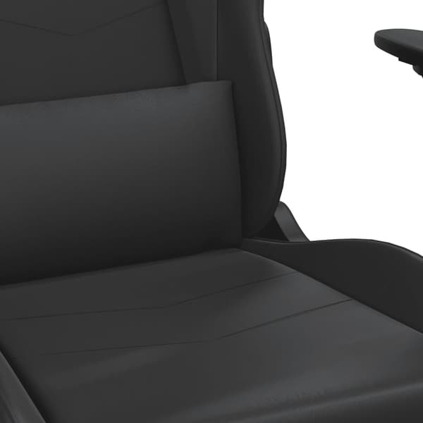 vidaXL massage-gamingstol, sort, kunstlæder