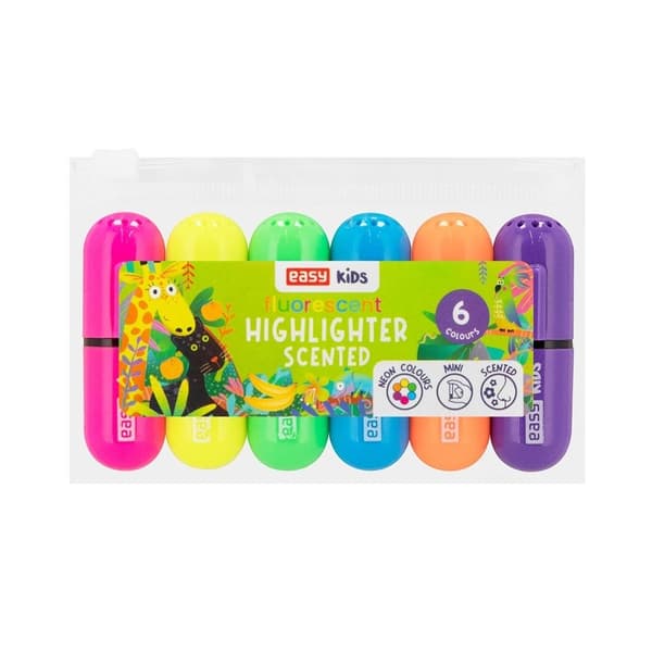 Flash Mini Highlighter 6 farver duftende EASY
