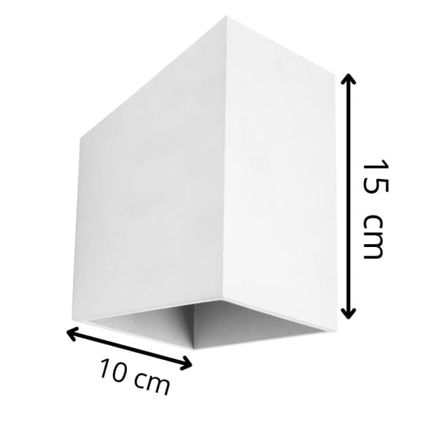A1-Rubik Long -seinävalaisin - valkoinen