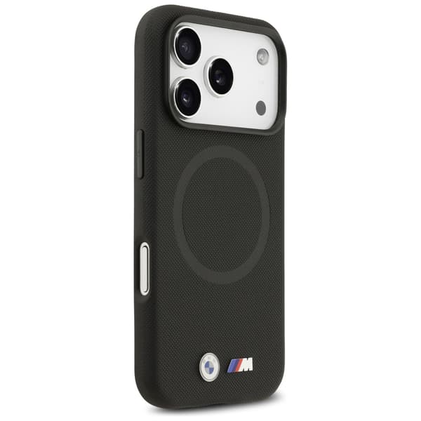 BMW M FW Metal Logo MagSafe-cover til iPhone 17 Pro Max, sort