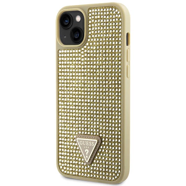 Guess Strass Triangelfodral till iPhone 14 Plus, Guld