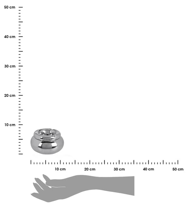 Sølv dolomit askebæger 11 cm