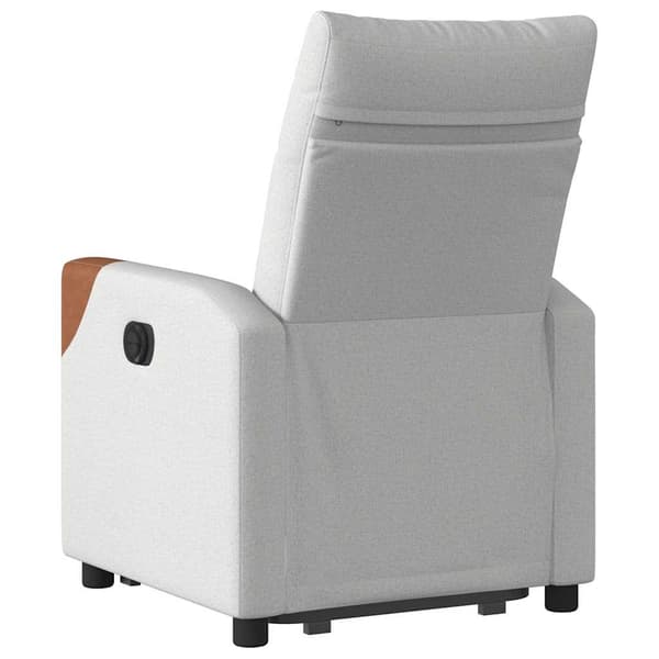 vidaXL Uppfällbar fåtölj, grå, tygklädsel