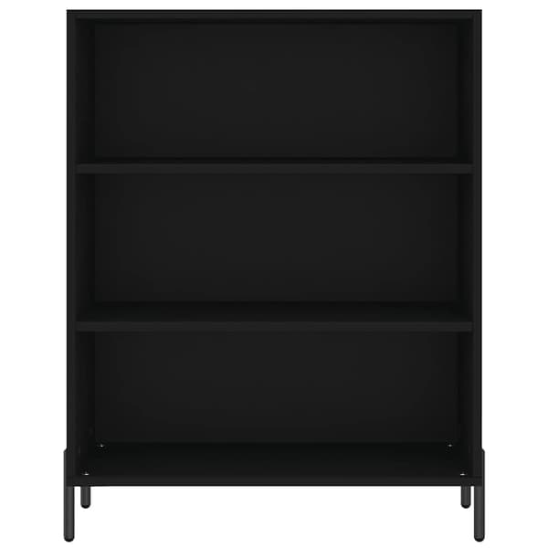 vidaXL hylde, sort, 69,5x32,5x90 cm, træbaseret materiale