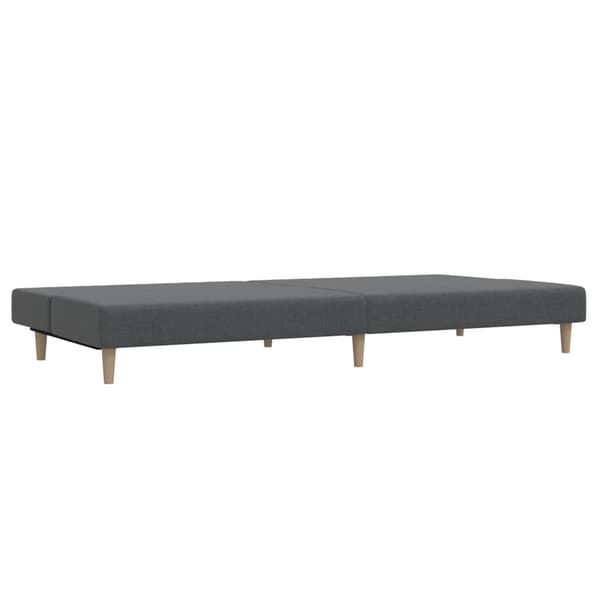 vidaXL 2-sits bäddsoffa, ljusgrå, klädd i tyg