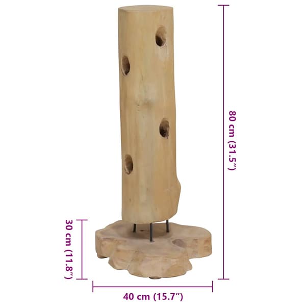 vidaXL 8 pullon viiniteline 40x30x80 cm täystiikki