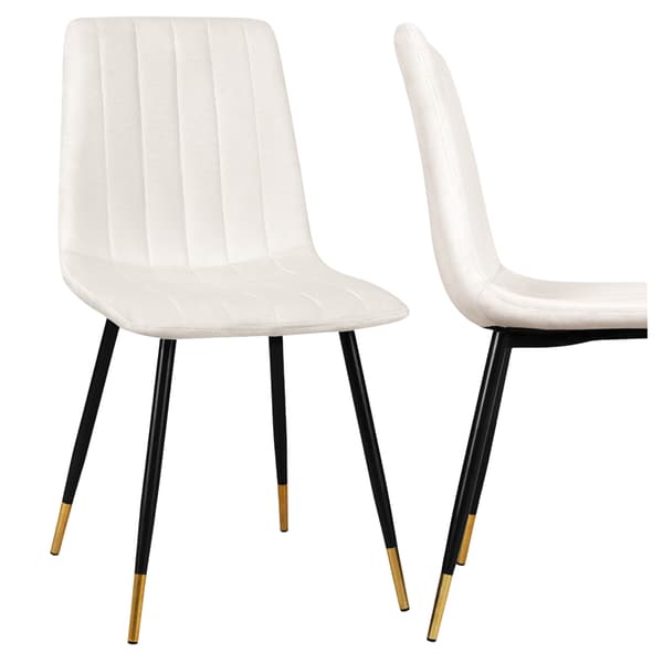 Livio beige fløjlsstol