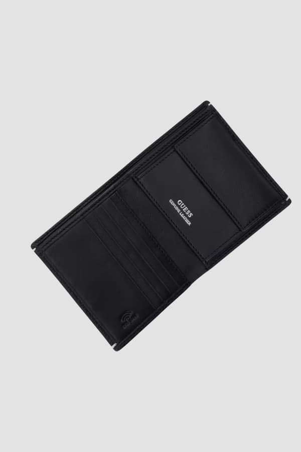 Guess svart läder herr Boston bifold plånbok S