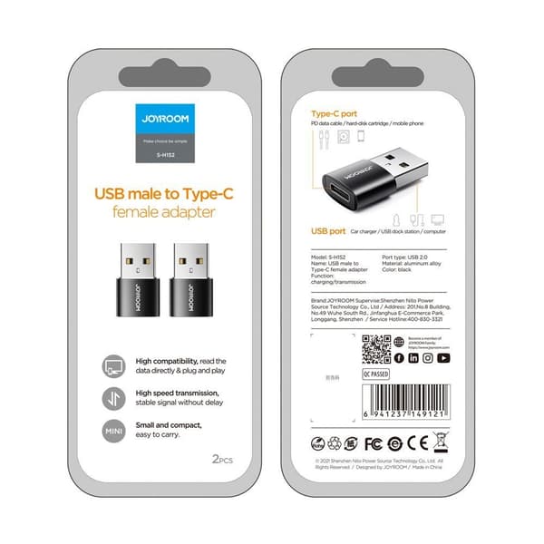 USB-C - USB-A-adapter - 2 st.