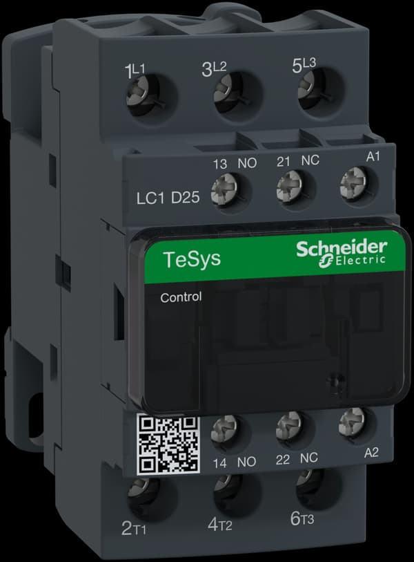 Effektkontaktor TeSys D AC3 25A 3P 1NO 1NC spole 230VAC boxterminaler