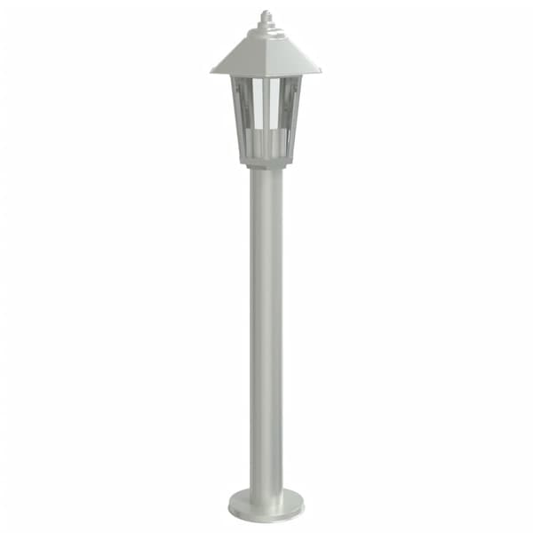 vidaXL havelamper, 3 stk., sølv, 80 cm, stål