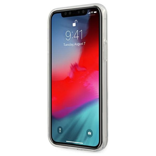 Guess 4G 3D Pattern Collection cover til iPhone 12/12 Pro, gennemsigtigt