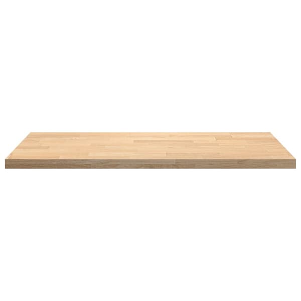vidaXL køkkenbordplade, 120x63,5x4 cm, rektangulær, massivt egetræ