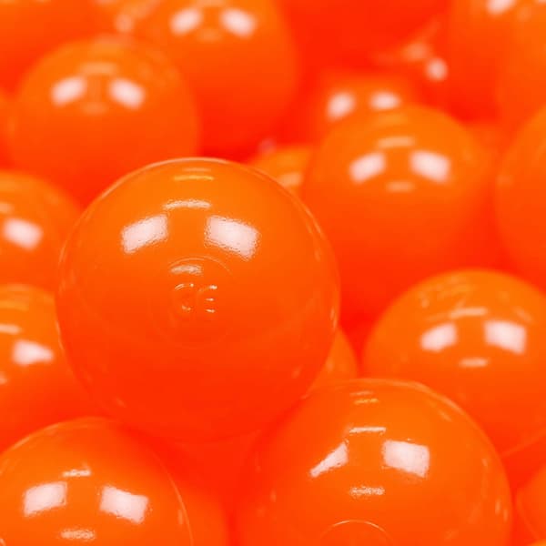 Legebolde ø7cm 100 stk orange
