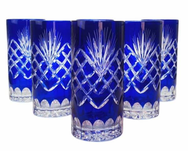 Koboltkristallvatten och dryckesglas 320 ml Ananas