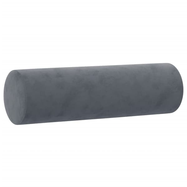 vidaXL 2-sitssoffa med kuddar, mörkgrå, 140 cm, sammet