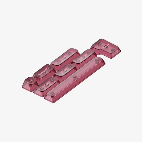NuPhy - Crystal mSA PC-näppäinhatut, Inca Rose