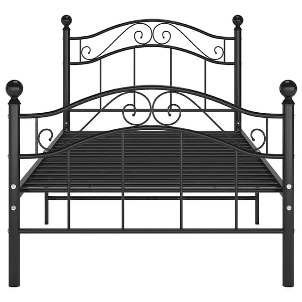 vidaXL sengestel sort metal 90 x 200 cm