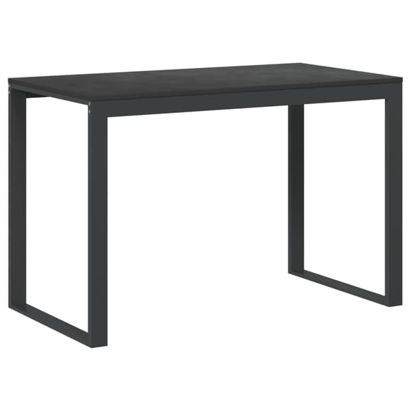 vidaXL computerbord, sort, 110x60x73 cm, spånplade