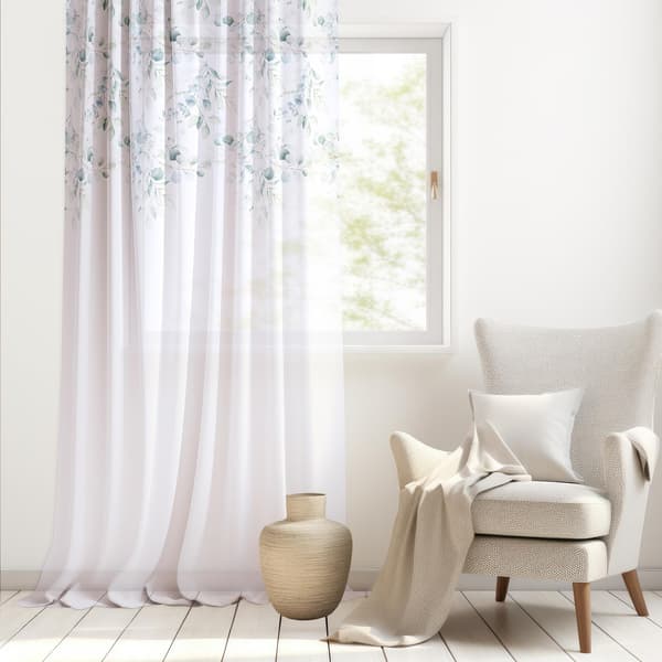 Gardin med snørehuller, print 073