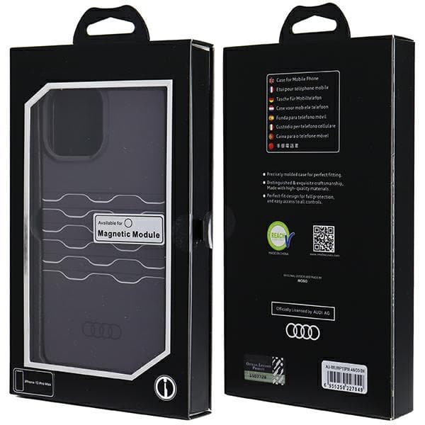 Audi IML MagSafe -kotelo iPhone 13 Pro Maxille, musta
