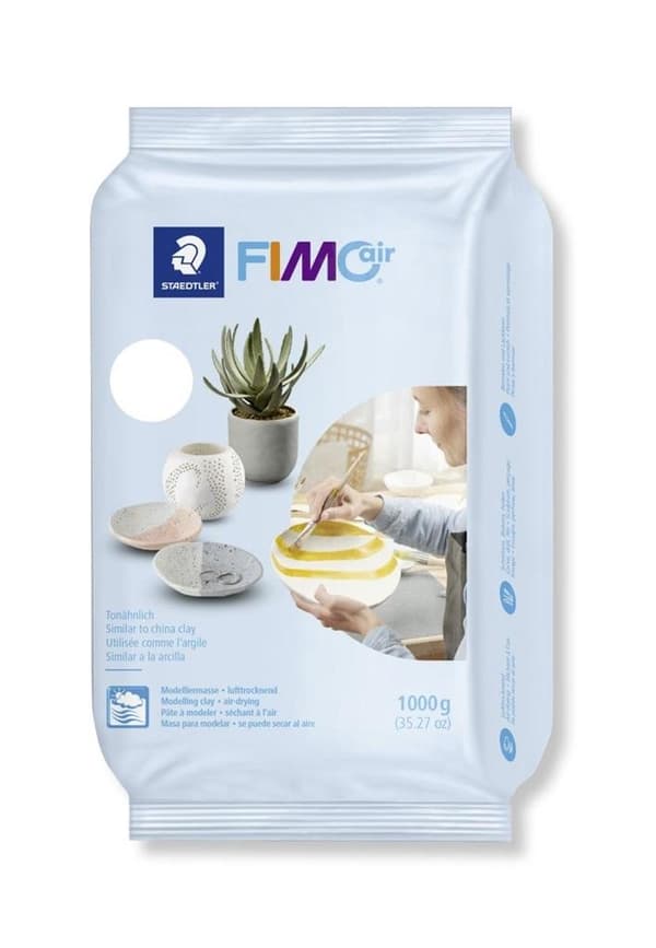 Fimo Air Basic modelleringslera 1 kg vit