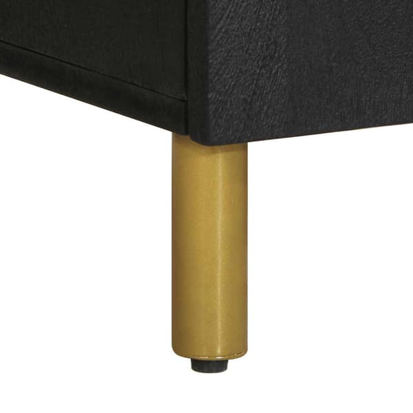 vidaXL skab, sort, 60x33x75 cm, træbaseret materiale