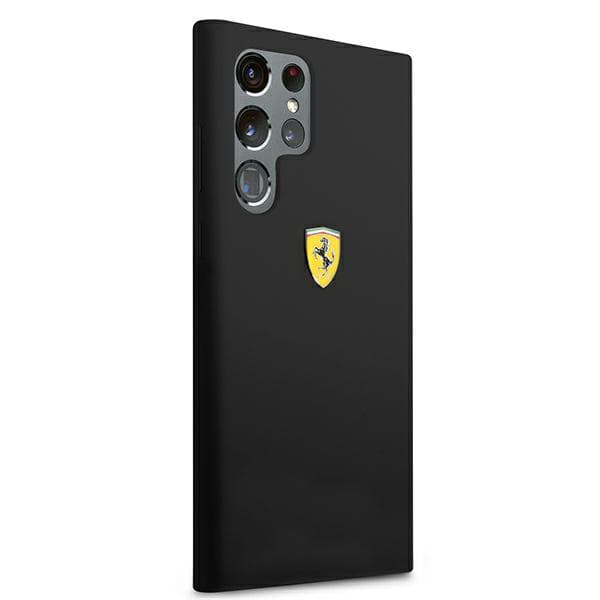 Ferrari On Track Silikone Etui til Galaxy S22 Ultra, Sort
