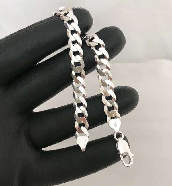 ELEGANT sølvarmbånd til mænd 7mm/24cm 925 SØLV
