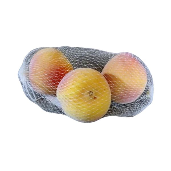 Vaaleankeltaiset persikat verkko 8x7cm (3 kpl)
