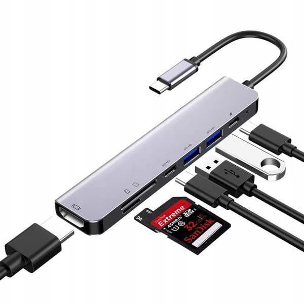 Adapter 7-i-1 HUB USB-C HDMI SC-USH85