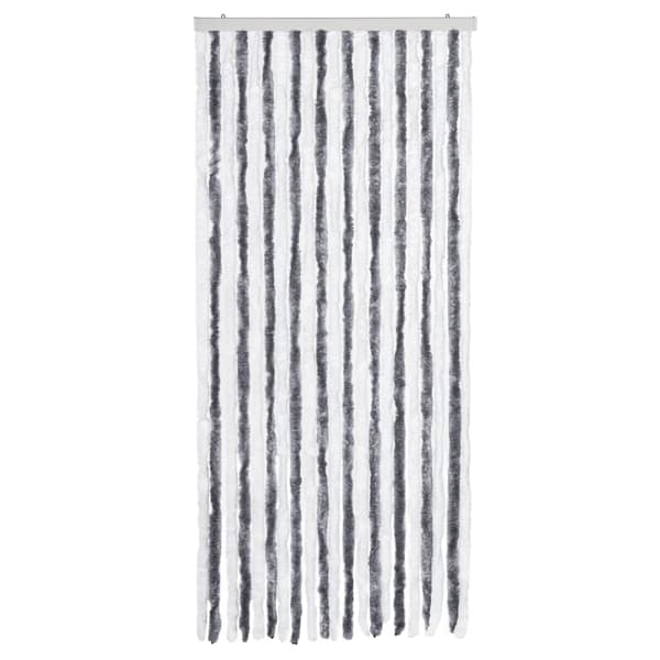 vidaXL Flugnät, grått och vitt, 90x200 cm, Chenille