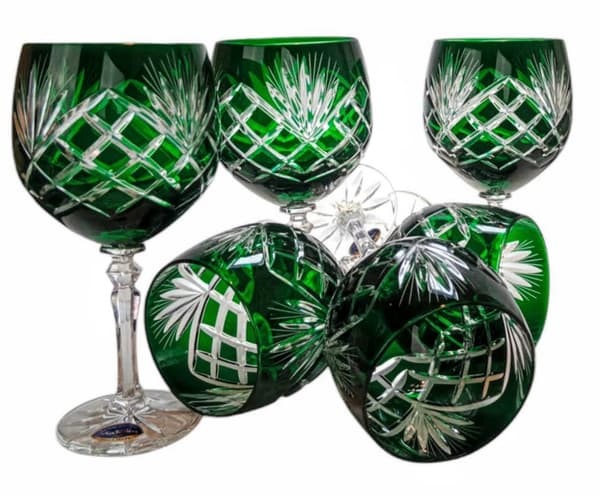 Smaragdkristallvinglas 280 ml Ananas