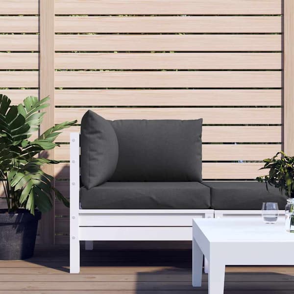 vidaXL Pallsoffkuddar, 3 st, Antracitmelerad, Tyg