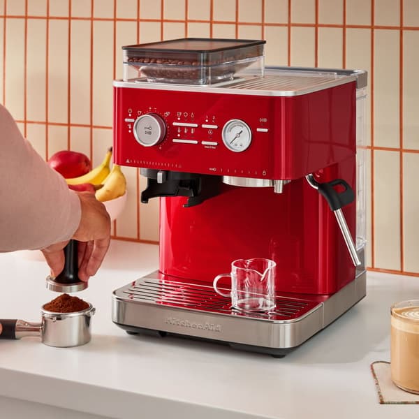 KitchenAid halvautomatisk kaffemaskine KitchenAid farve: Karamelrød
