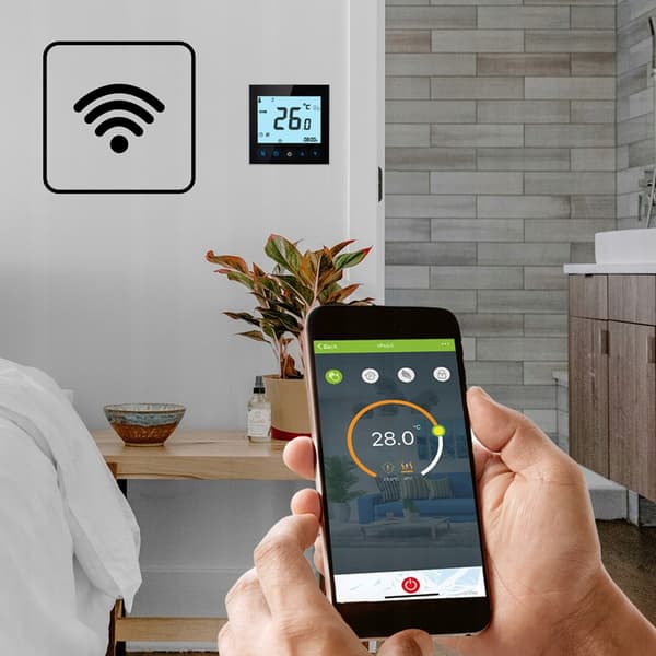 Cronos AC605H-WIFI Termostat Svart