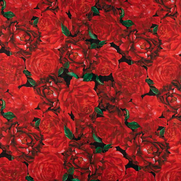 Røde chiffonblomster