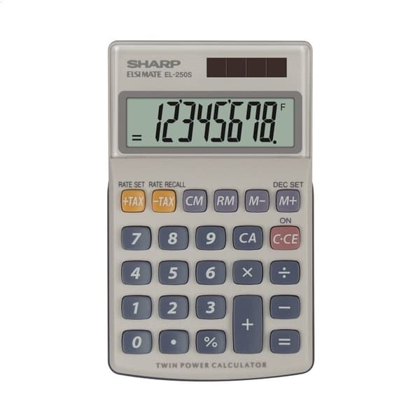 SHARP-LASKIN KÄSILLE PIDETTÄVÄ EL250S