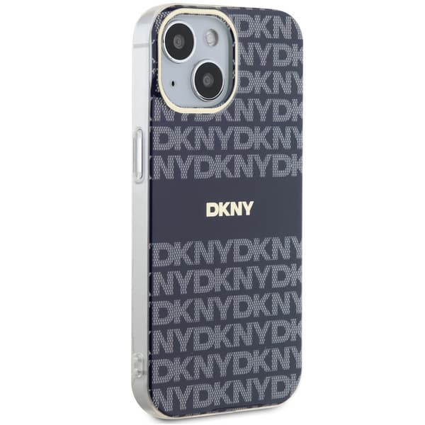 DKNY IML Mono & Stripe MagSafe-etui til iPhone 15, blå