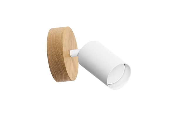 Moderne hvid lampe - 1 x GU10 - Diameter 10 cm - Oval